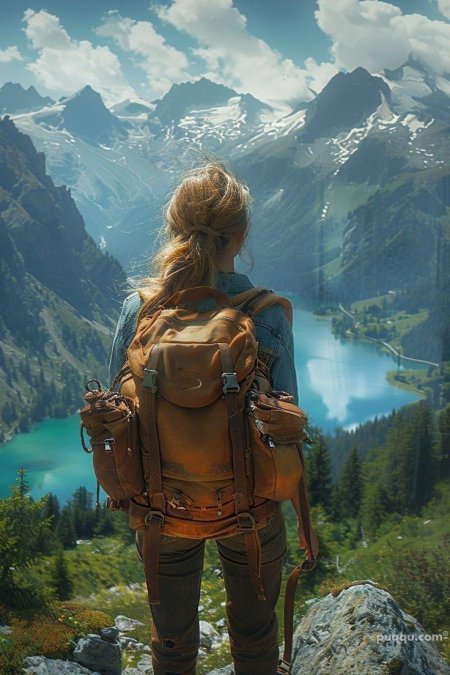 Девушка в горах