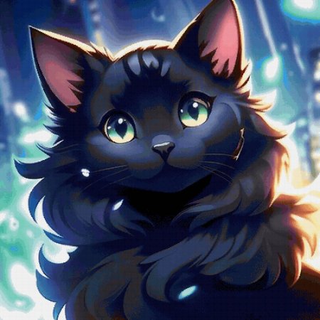 Черный кот аниме