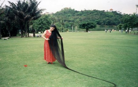 Человек с самыми длинными волосами в мире