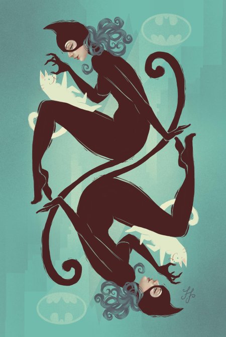 Женщина кошка арт