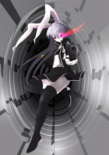 Аниме девочка зайка