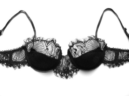 Бюстгальтер черный кружевной