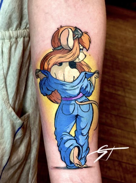 Тату гаечка чип и дейл