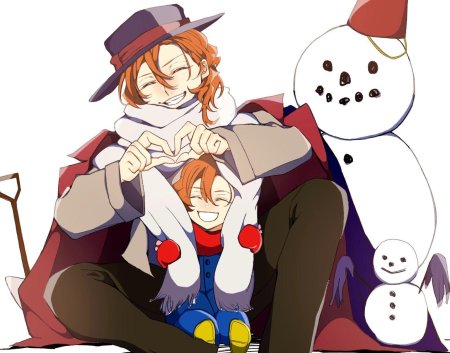 Новогодний чуя накахара