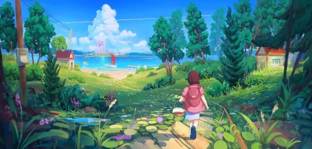 Хаяо миядзаки пейзажи