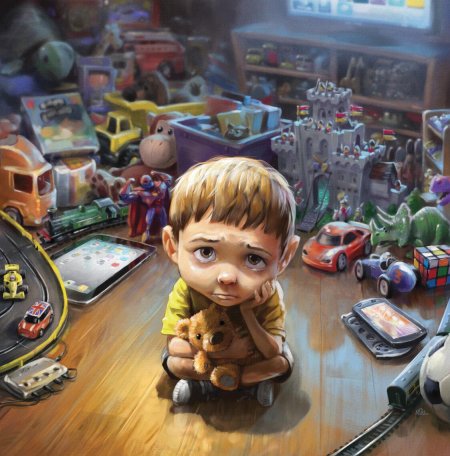 Дети с игрушками