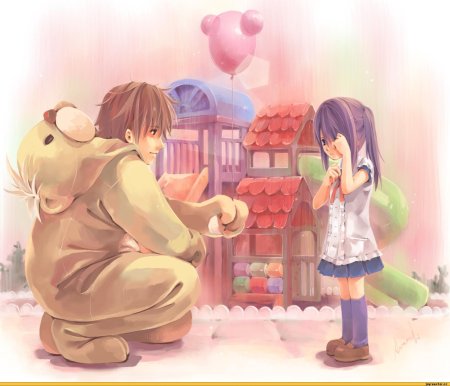 Аниме девочка и мальчик