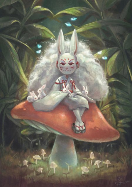 Девушка кролик