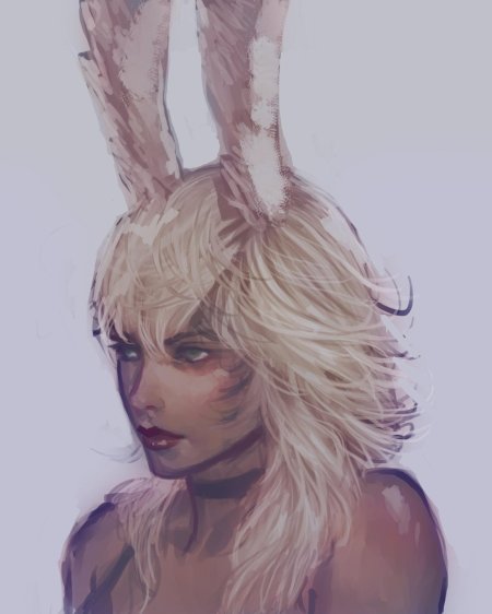 Девушка кролик