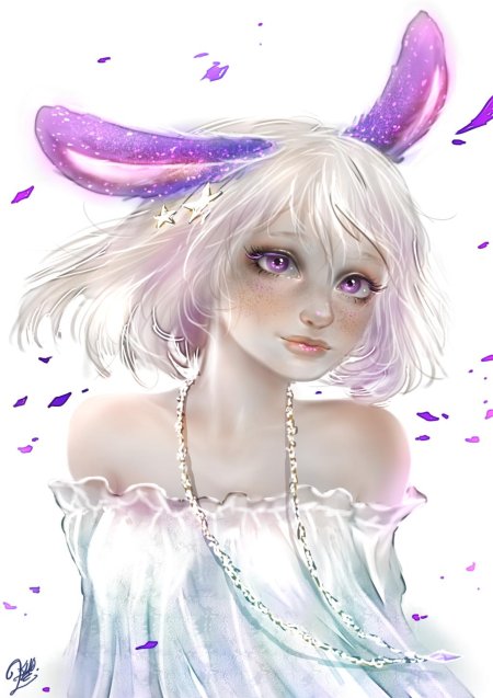 Девушка кролик