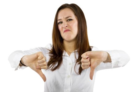 Женщина недовольна