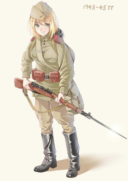 Советская солдатка аниме