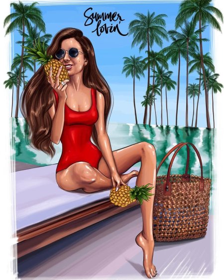 Девушка иллюстрация