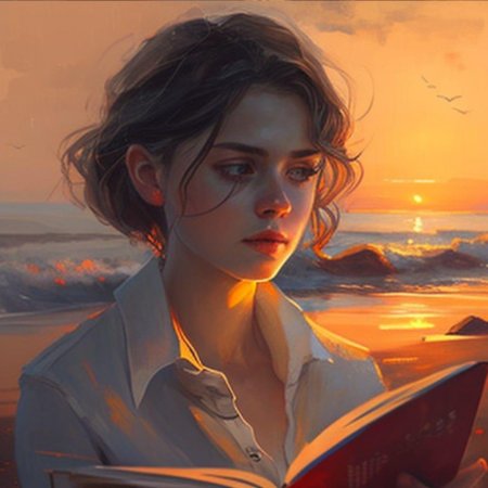 Портрет на закате