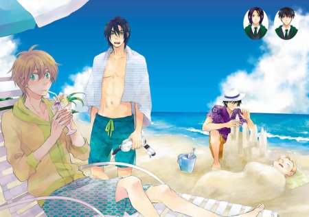 Аниме парень на острове