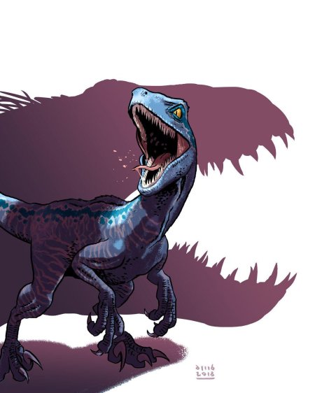 Парк юрского периода велоцираптор блю