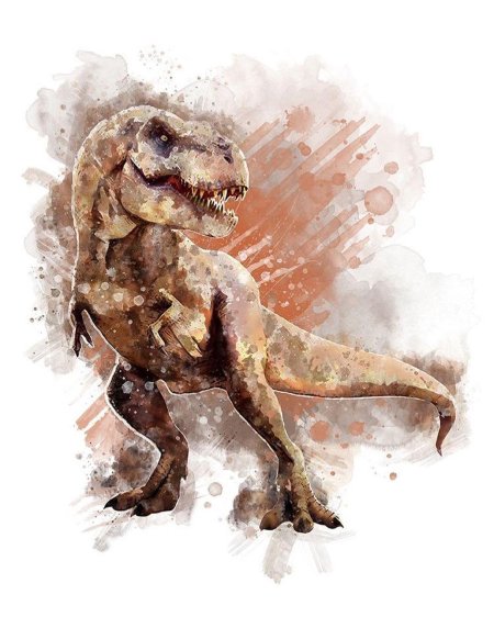 Тираннозавр рекс акварель