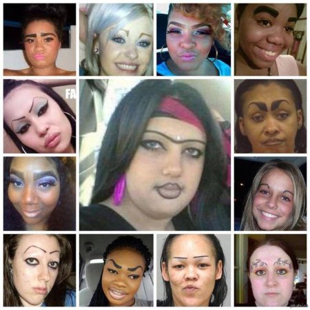 Брови смешные