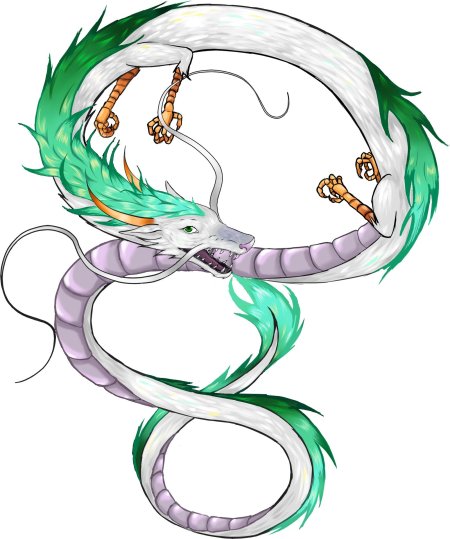 Унесенные призраками дракон хаку