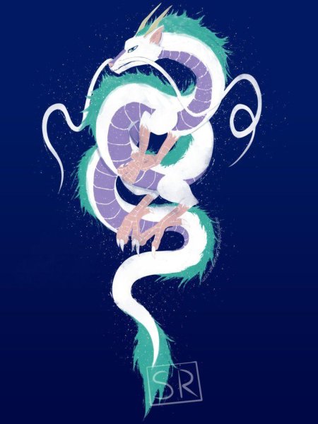 Хаку унесенные призраками дракон