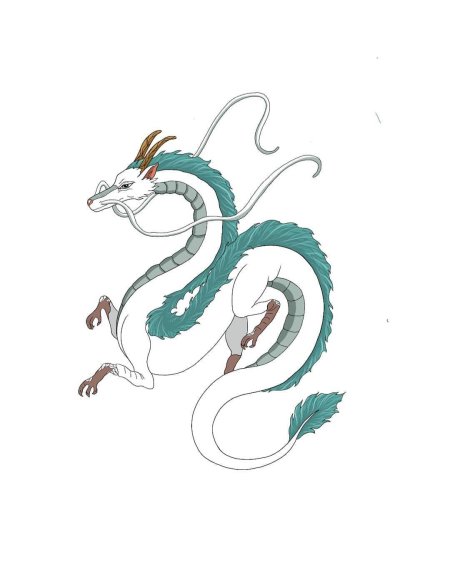 Хаку унесенные призраками дракон