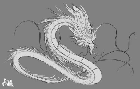 Китайский дракон референс хаку