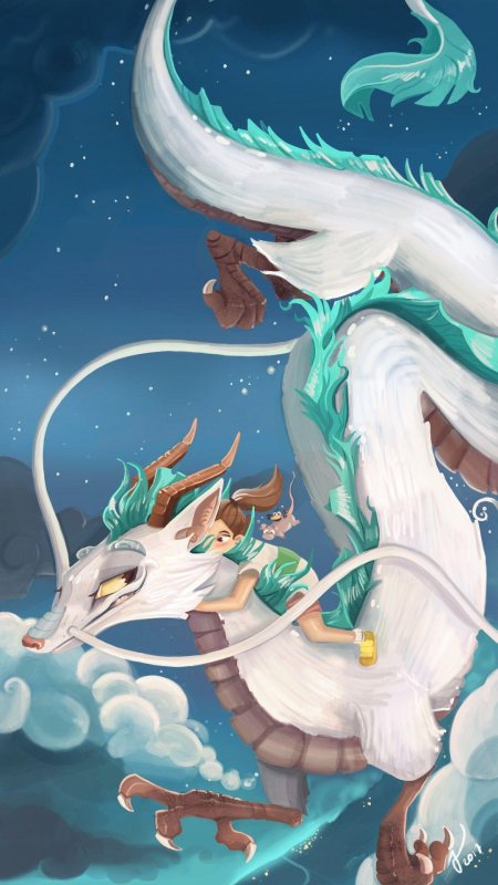 Миядзаки унесенные призраками дракон