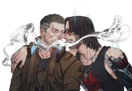 Cyberpunk 2077 ви и джонни арты