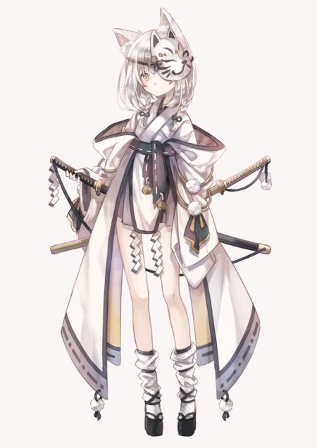 Аниме китсуне воин