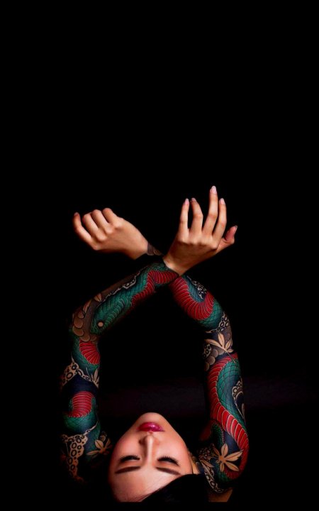 Татуировка змея у якудза