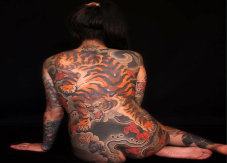 Татуировки якудзы тигр