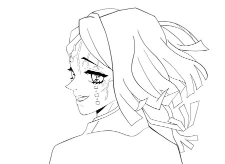 Клинок рассекающий демонов раскраска