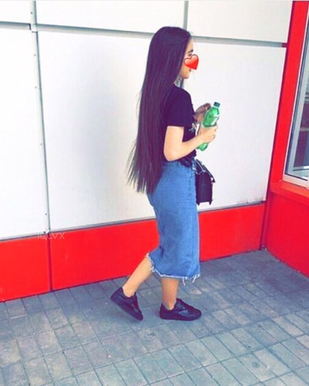 Красивые длинные волосы