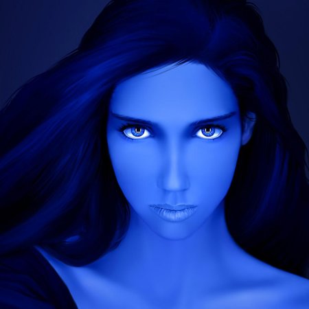 Девушка с синими глазами