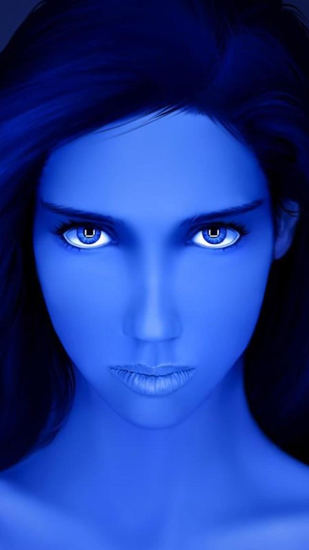 Девушка с синими глазами