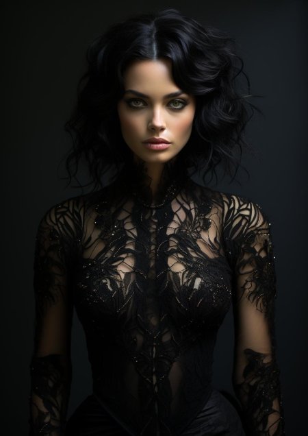 Брюнетка в черном