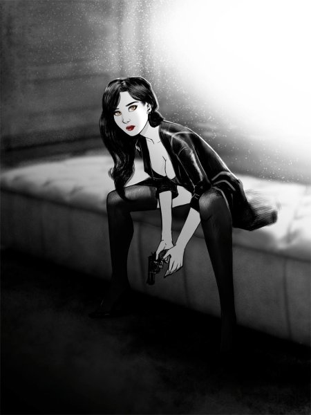 Девушки в стиле нуар