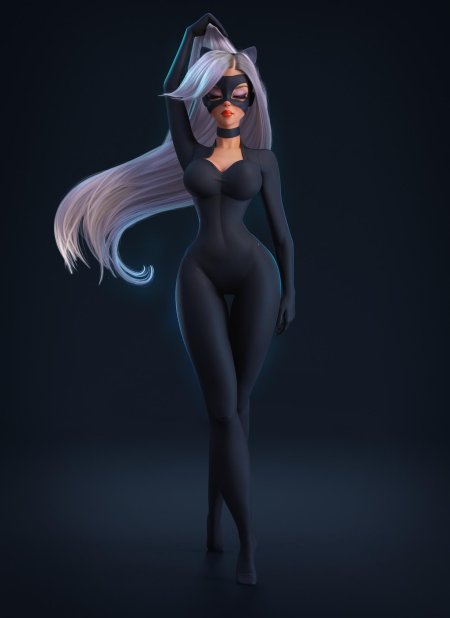 Фелиция харди чёрная кошка