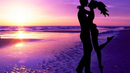 Влюбленные на закате