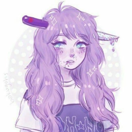 Фиолетовая аниме