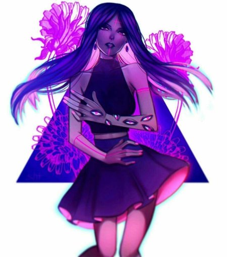 Аниме фиолетовая