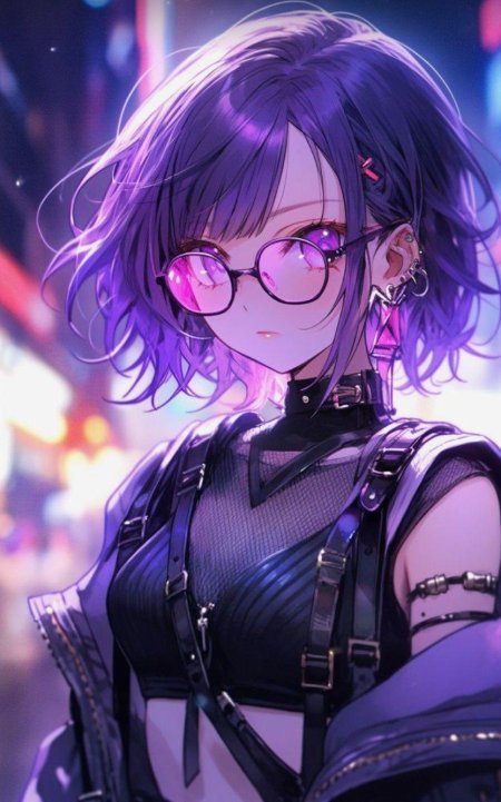 Фиолетовая аниме