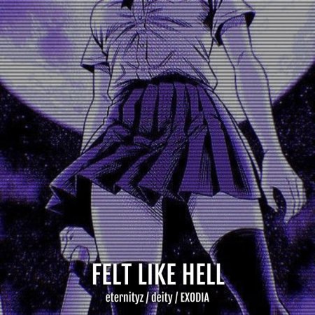 Мрачный фиолетовый аниме