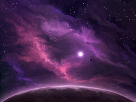 Фиолетовый космос