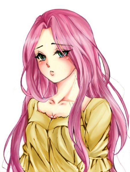 Флаттершай аниме