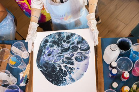 Флюид арт жидкий акрил мастер класс