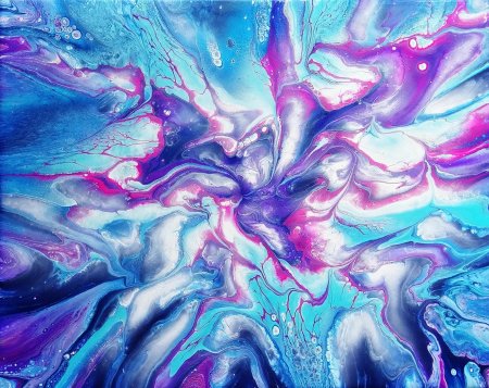 Акриловая заливка флюид арт