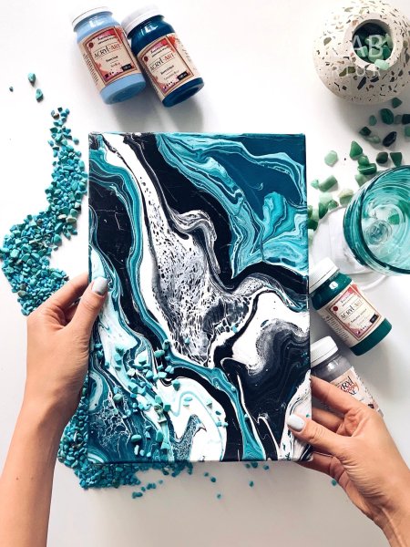 Флюид арт жидкий акрил