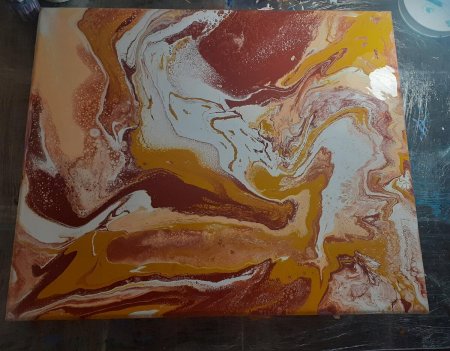 Флюид арт техника