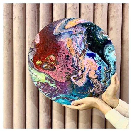 Техника флюид арт акрил